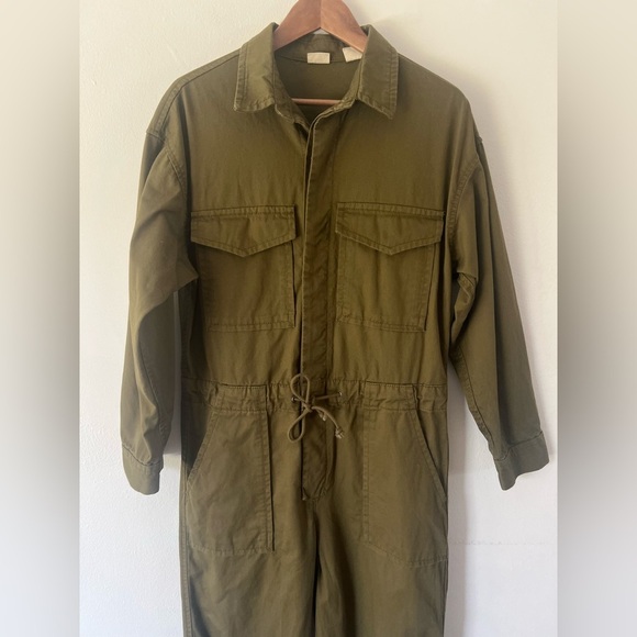 Levi’s Baggy Surplus Army Green Long‎ Sleeve Utility Jumpsuit Size Small - Picture 6 of 16
